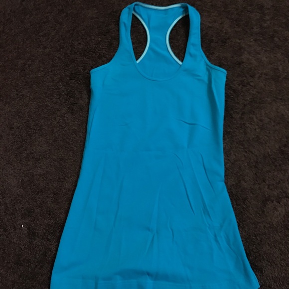 teal racerback tank